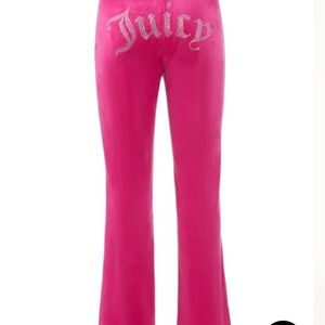 Juicy Couture Fuchsia Velour Trousers